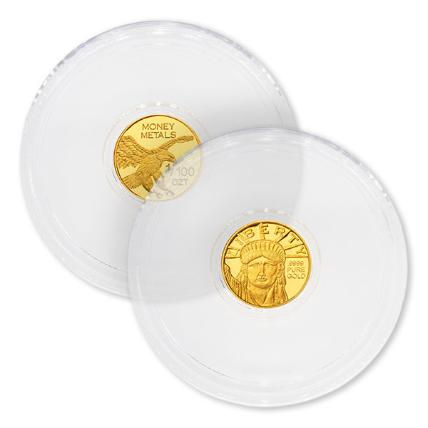 Lady Liberty Gold 1/100th Ounce Round - .9999 Pure