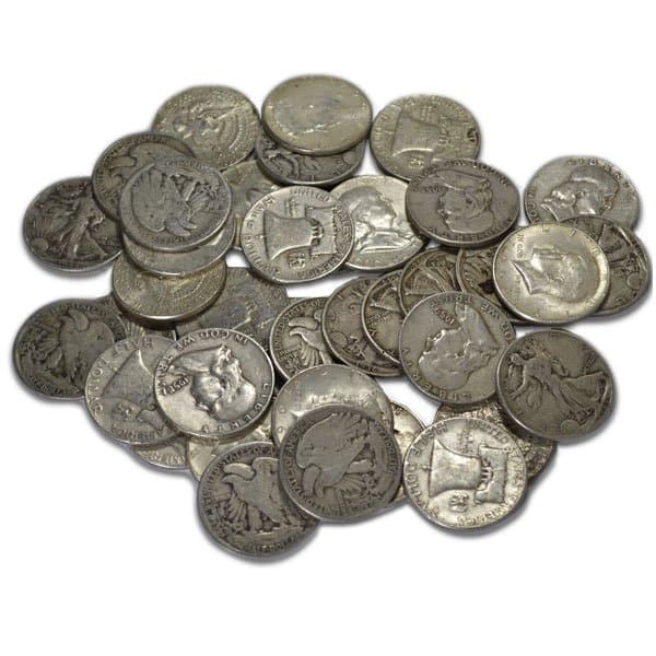 90% Silver Half Dollars Pre-1965 Junk Silver Coins (Design Our Choice)