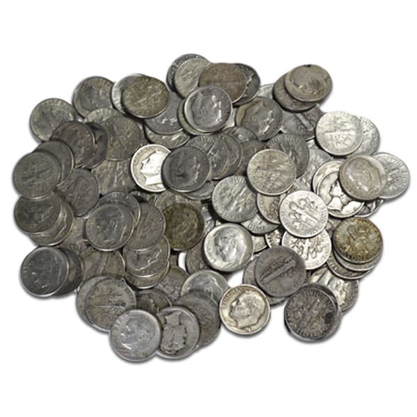 90% Silver Quarters or Silver Dimes; Pre-1965 Junk Silver Coins