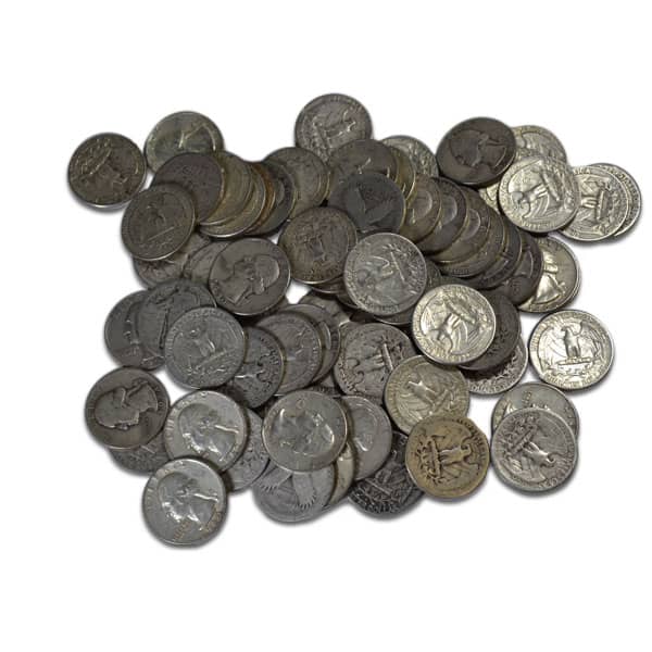 90% Silver Quarters or Silver Dimes; Pre-1965 Junk Silver Coins