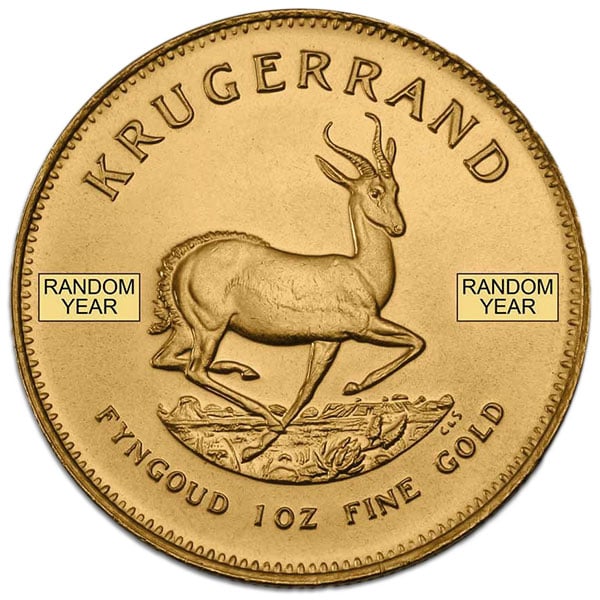 1 Oz South African Gold Krugerrand Coin