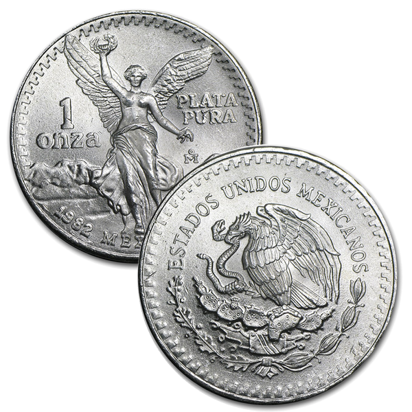1982 Mexican Libertad - 1 Troy Oz, .999 Pure Silver
