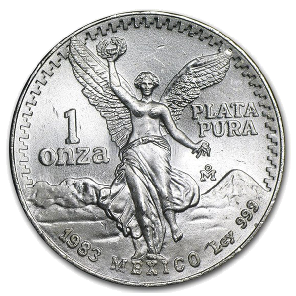 1983 Mexican Libertad - 1 Troy Oz, .999 Pure Silver