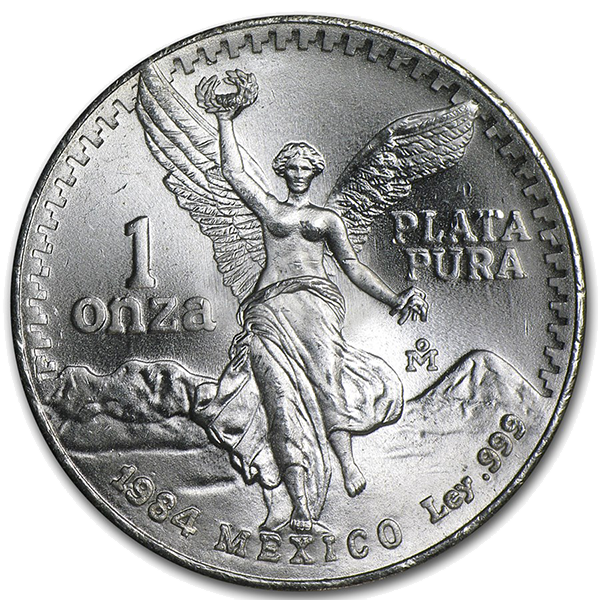 1984 Mexican Libertad - 1 Troy Oz, .999 Pure Silver