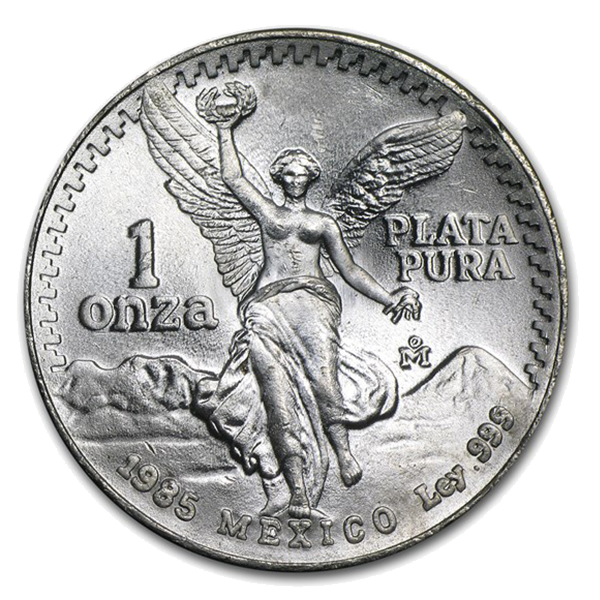 1985 Mexican Libertad - 1 Troy Oz, .999 Pure Silver