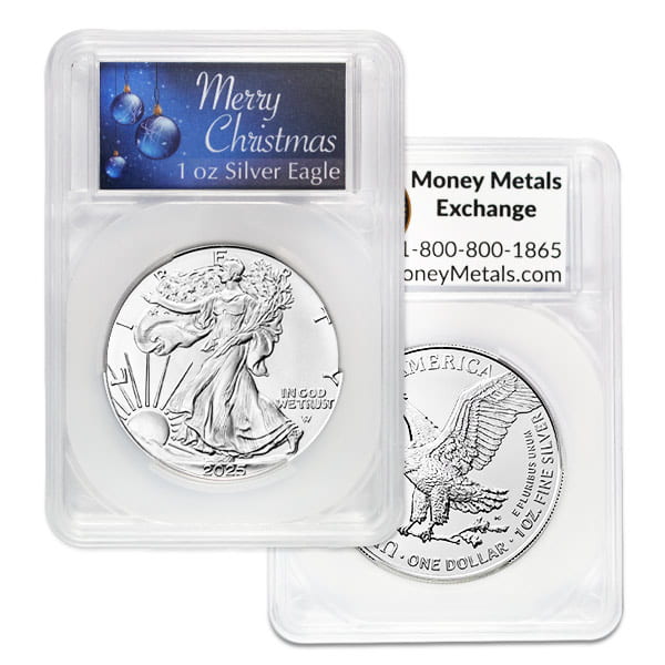 Silver American Eagle - In Merry Christmas Capsule