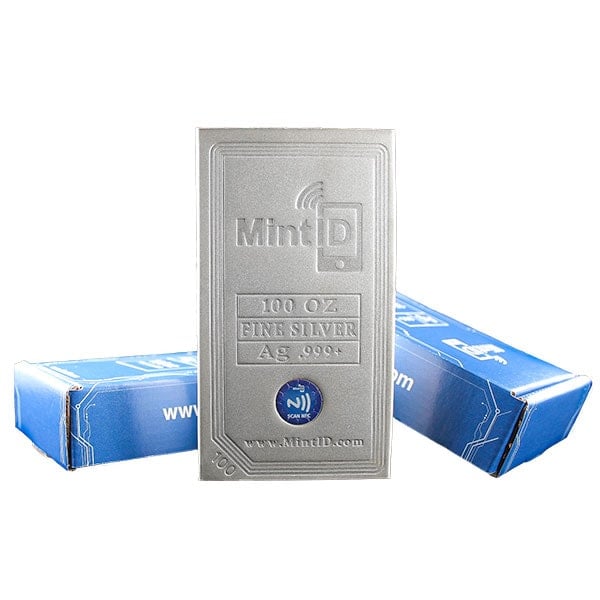 MintID Silver Bar - 100 Ounce .999 Pure