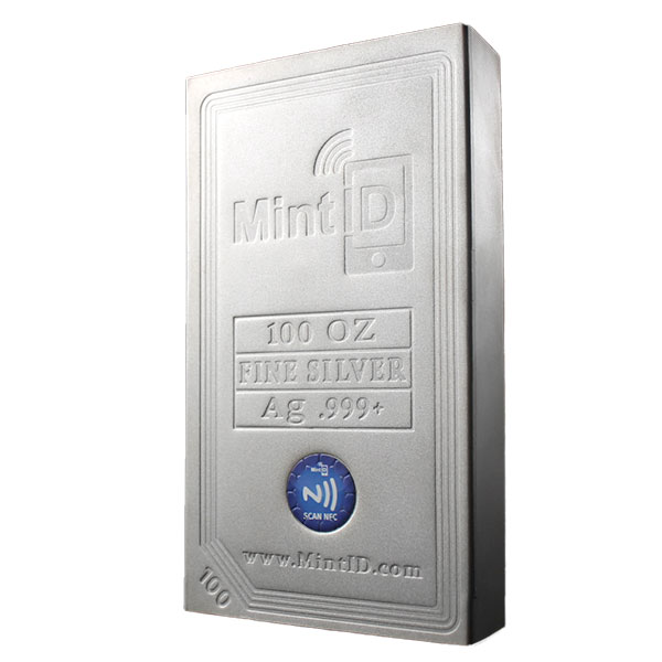 MintID Silver Bar - 100 Ounce .999 Pure