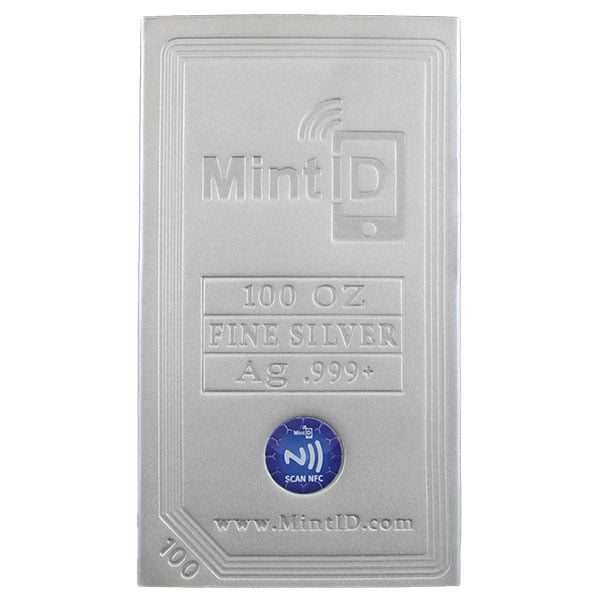 MintID Silver Bar - 100 Ounce .999 Pure