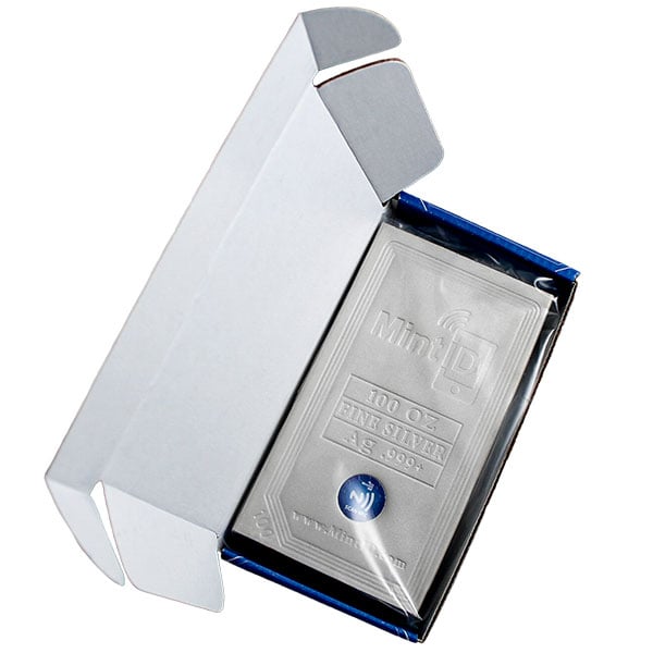 MintID Silver Bar - 100 Ounce .999 Pure