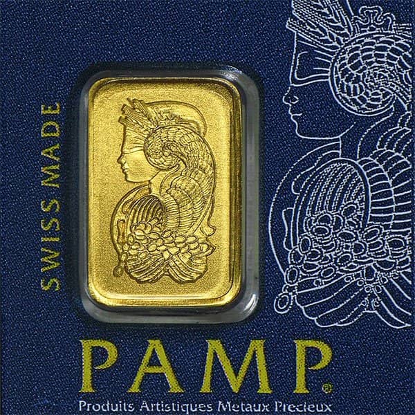 PAMP Multigram+25 Gold Bars - Qty 25 1g Bars