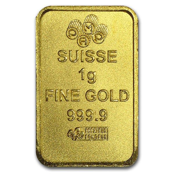 PAMP Multigram+25 Gold Bars - Qty 25 1g Bars