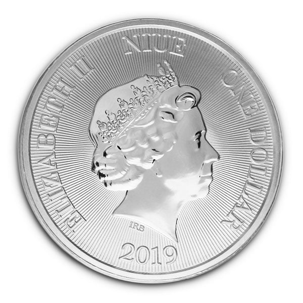 New Zealand Mint's HMS Bounty - 1 Oz .999 Silver Coin thumbnail
