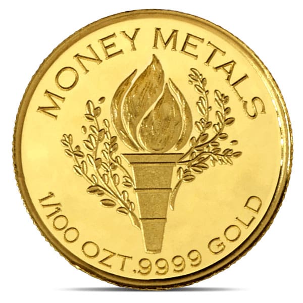 Mercury Gold 1/100th Ounce Round - .9999 Pure