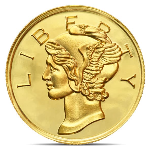 Mercury Gold 1/20th Ounce Round - .9999 Pure