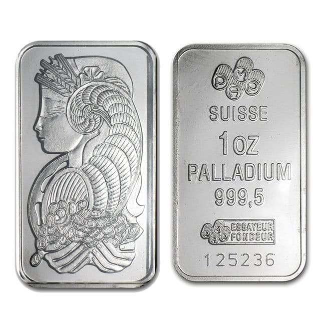 1 Oz Palladium Bar (Brand Our Choice)