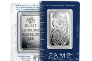 Buy Silver PAMP Suisse Silver Bars