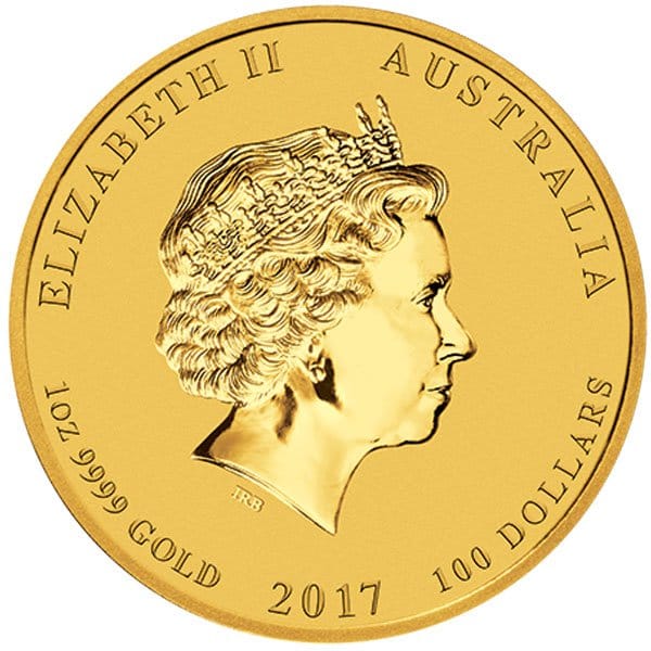 Perth Mint Lunar Series - 2017 Year of the Rooster, 1 Oz .9999 Gold