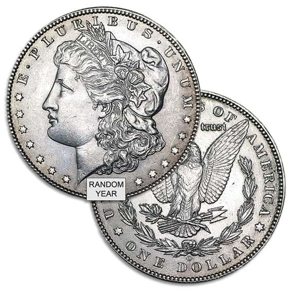Pre-1921 Morgan Dollar - Almost Uncirculated (AU) 90% Silver