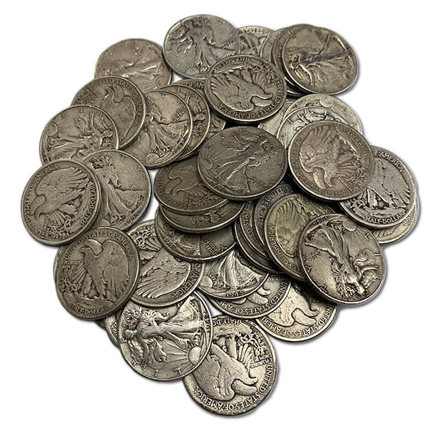 Pre-1965 WALKING LIBERTY HALF DOLLARS - 90% Silver (.715 Oz of Silver for Every $1 Face Value)