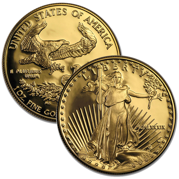 1989 Proof Gold American Eagle - 1 Troy Oz