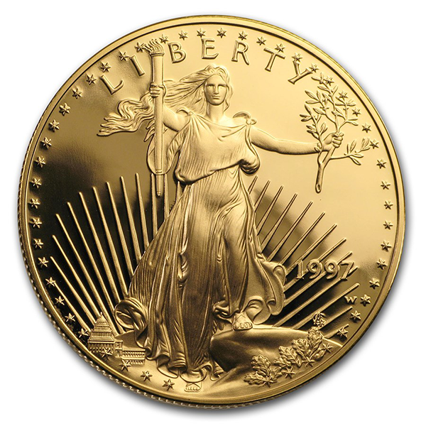 1997 Proof Gold American Eagle - 1 Troy Oz