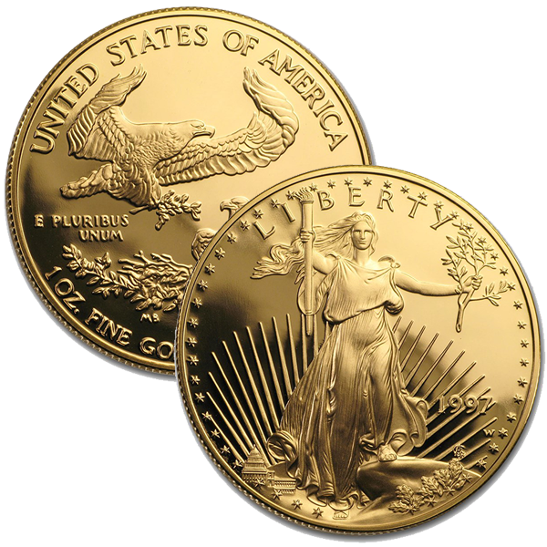 1997 Proof Gold American Eagle - 1 Troy Oz