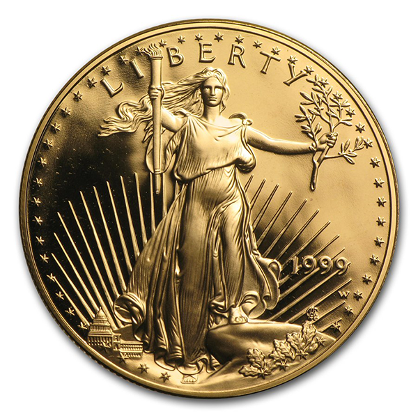 1999 Proof Gold American Eagle - 1 Troy Oz