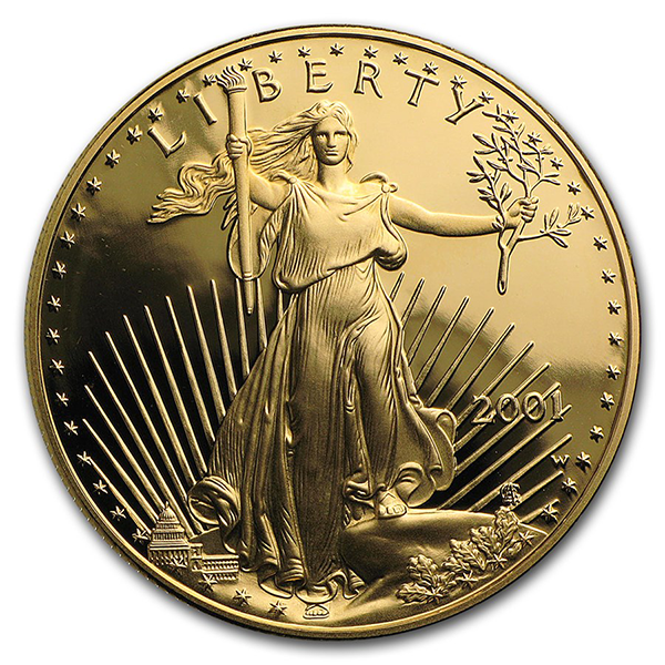 2001 Proof Gold American Eagle - 1 Troy Oz