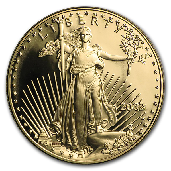 2002 Proof Gold American Eagle - 1 Troy Oz