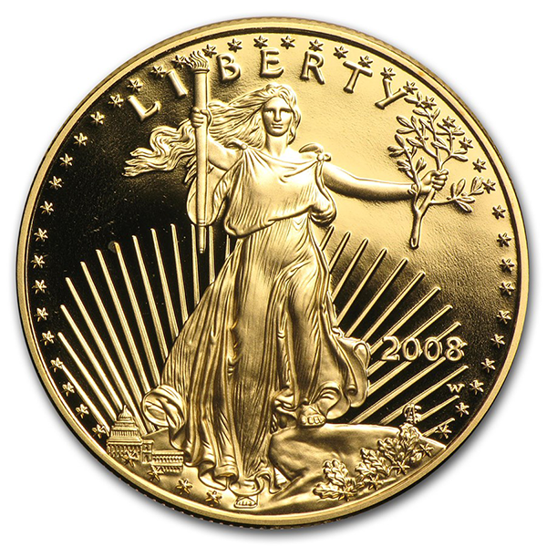 2008 Proof Gold American Eagle - 1 Troy Oz