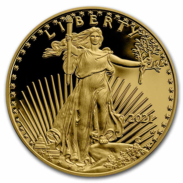 2021 Type 1 Proof Gold American Eagle - 1 Troy Oz