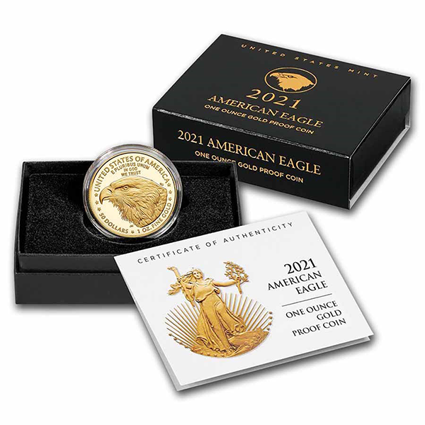 2021 Type 2 Proof Gold American Eagle - 1 Troy Oz