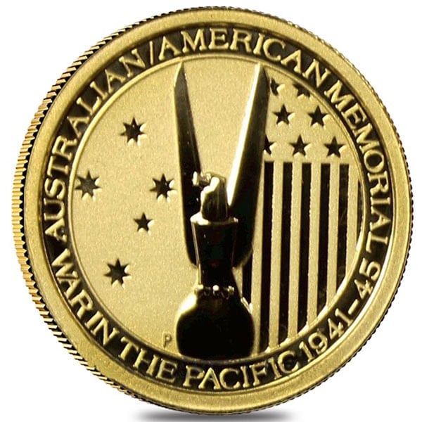 1/4 Ounce Perth Mint Gold Australian Coin, .9999 Pure