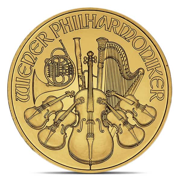 1/4 Ounce Austrian Philharmonic - Gold, .9999 Pure