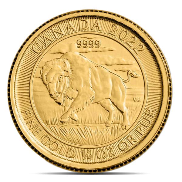 1/4 Oz. Gold Canadian Wildlife Coin (Design Our Choice) - .9999 Pure