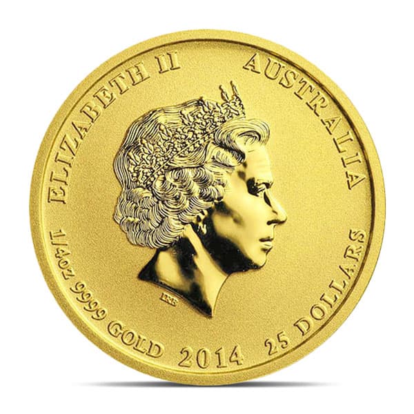 1/4 Oz Gold Australian Battle of the Coral Sea Coin, .9999 Pure (Dates Our Choice)