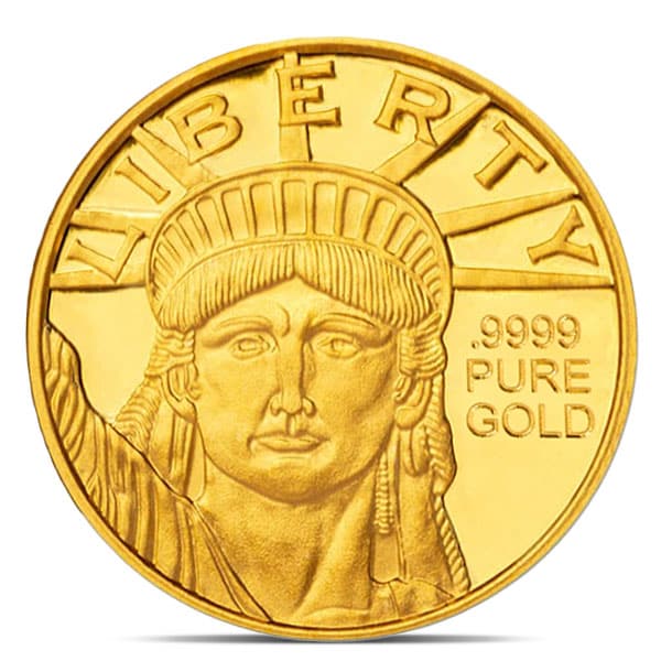 1/4 OUNCE Lady Liberty Gold Round - .9999 Pure