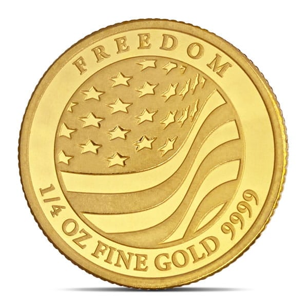 1/4 OUNCE Freedom Eagle Gold Round - .9999 Pure