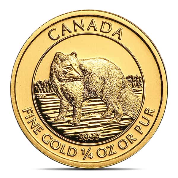 2014 RCM Arctic Fox - 1/4 Oz., .9999 Pure Gold