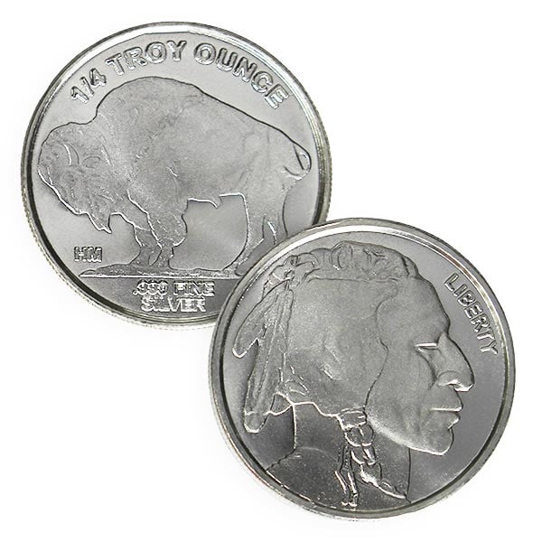 1/4 Ounce Buffalo SILVER Round