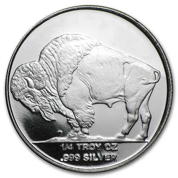 1/4 Ounce Buffalo SILVER Round