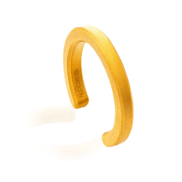 Gold Bullion Ring - Classic Design - 1/4 Troy Oz, .9999 Fine 24K Pure - Matte Finish