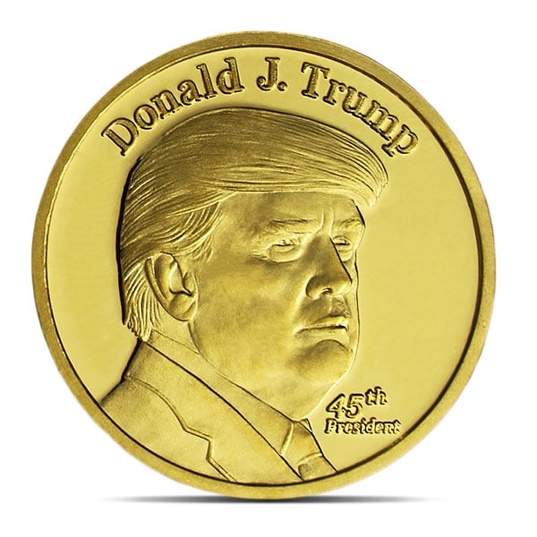 1/4 oz Donald Trump Gold Coin, .9999 Pure