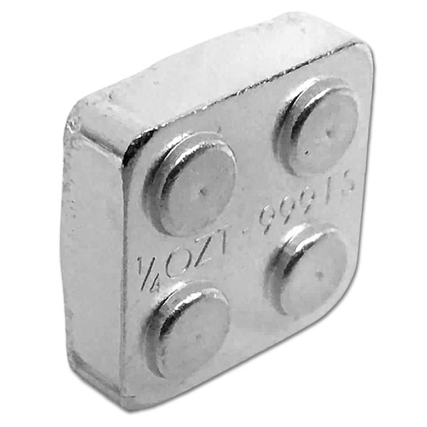 1/4 Oz Building Block Bar (2 x 2) - .999 Pure Silver thumbnail