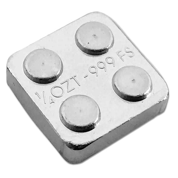 1/4 Oz Building Block Bar (2 x 2) - .999 Pure Silver thumbnail