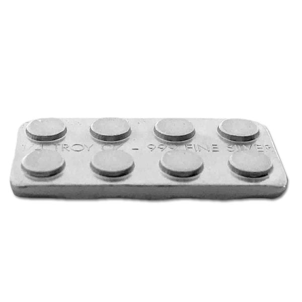 1/4 Oz Building Block Bar (2 x 4) - .999 Pure Silver