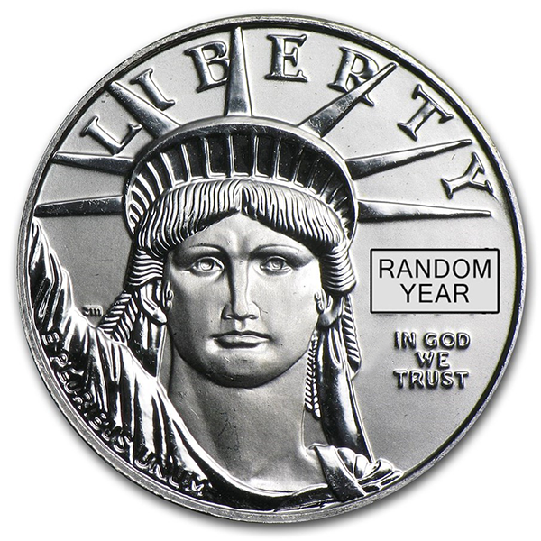 1/4 Oz Platinum American Eagle, Any Date/Type, .9995 Pure