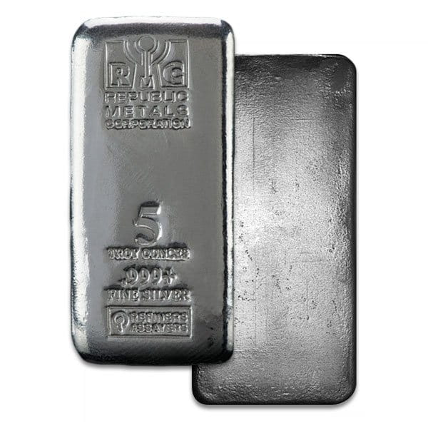 5 Oz Silver Bars (Design Our Choice) thumbnail