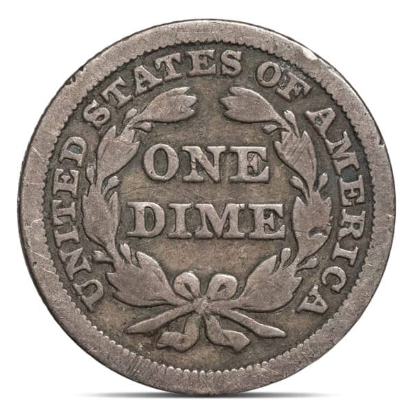 Seated Liberty Silver Dime - Fine to Very Fine